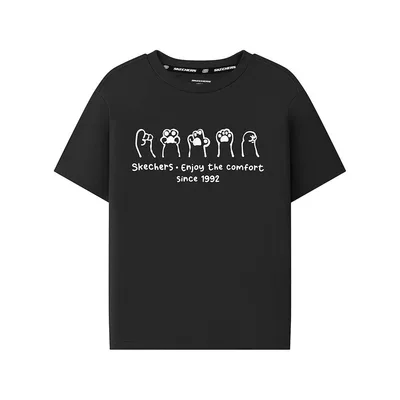 Áo Thun Tay Ngắn Trẻ Em Skechers Comfort Essential Short Sleeve Tee - L226K059-0018