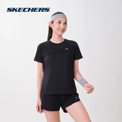 Áo Thun Tay Ngắn Nữ Skechers Running Performance Short Sleeve Tee - SP326W335-0018