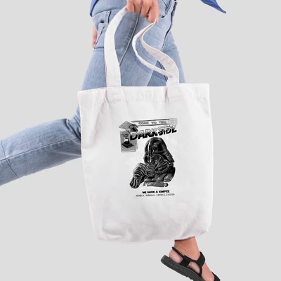 Túi vải tote bag của Chodole chất liệu túi canvas vải bố đẹp in hình độc đáo Coffee Lover Series - Darkside coffee