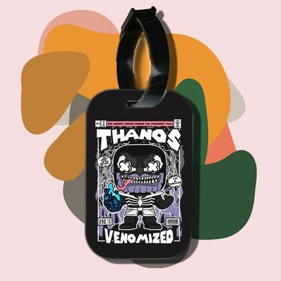 Thẻ hành lý cho túi xách balo du lịch in hình pop culture cartoon series - Thanos Venomized (nhiều màu)