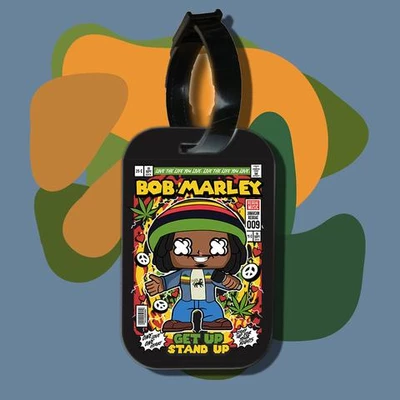 Thẻ hành lý cho túi xách balo du lịch in hình pop culture cartoon series - bob marley (nhiều màu)