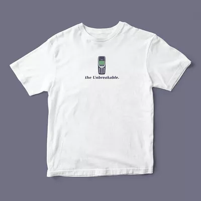 Áo thun ngắn tay unisex Chodole cho cả nam và nữ, chất liệu vải cotton in in hình Nokia the Unbreakable