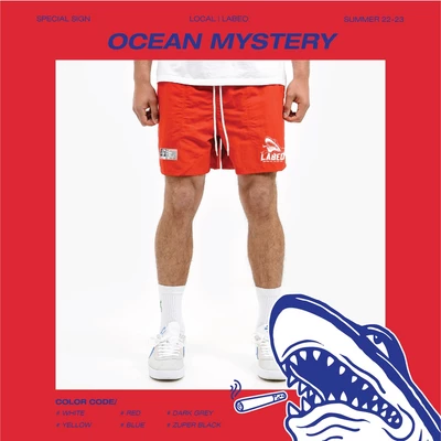 LBQ81 Quần short nam,  cá mập. Labeo Studio chính hãng ( local brand ) đi biển.