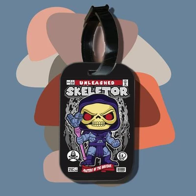 Thẻ hành lý cho túi xách balo du lịch in hình pop culture cartoon series - Skeletor (nhiều màu)