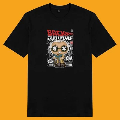 Áo thun tay ngắn unisex Chodole cho cả nam và nữ, chất liệu vải cotton in hình pop culture - back to the future