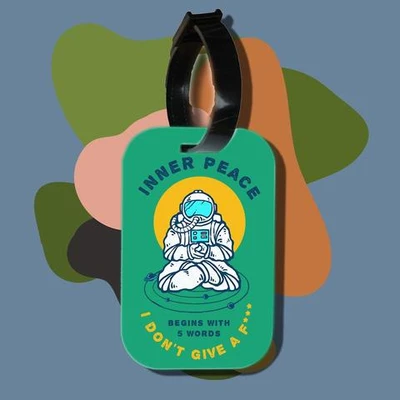 Thẻ hành lý chodole loại tag hành lý làm bằng gỗ ép cán nhựa cao cấp cho túi xách balo du lịch in hình inner peace
