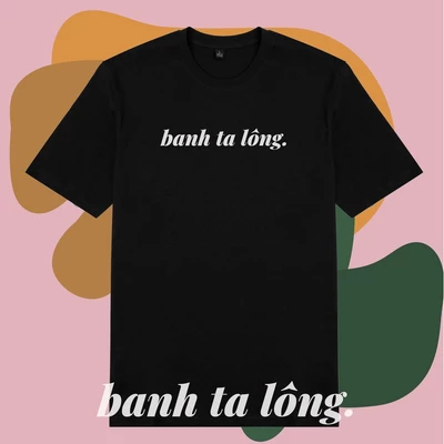 Áo thun tay ngắn unisex Chodole cho cả nam và nữ, chất liệu vải cotton in chữ ngôn ngữ Saigon Banh ta lông (nhiều màu)