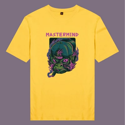 Áo thun tay ngắn unisex Chodole cho cả nam và nữ, chất liệu vải cotton in hình Mastermind