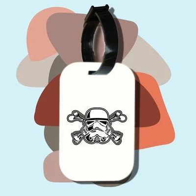 Thẻ hành lý cho túi xách balo du lịch in hình Star wars - Storm Trooper Crossbones (nhiều màu)