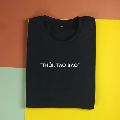Áo thun unisex áo thun nam nữ  Chodole cotton 100% in chữ Thôi, Tao bao