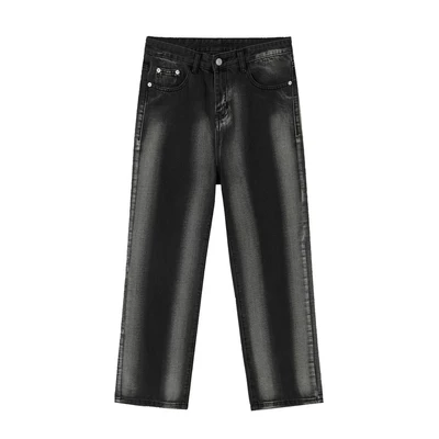 Quần ZOMBIE® Striped Printed Loose Straight Jeans