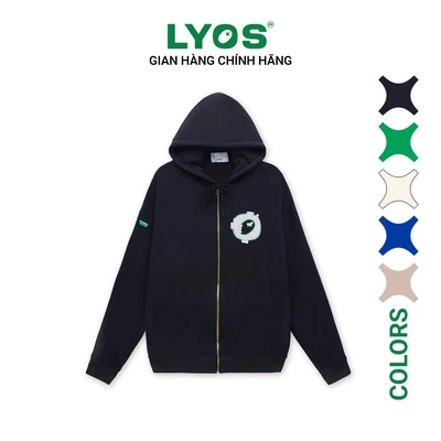 Áo Nỉ LYOS Ripped Hoodie Black/ Cream/ Green/ Blue/ Light Brown