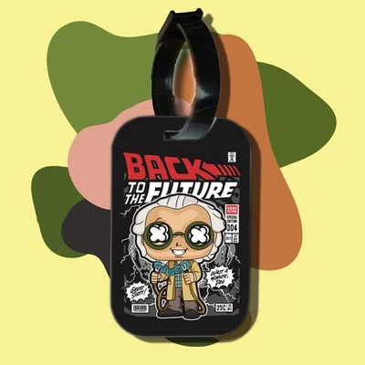 Thẻ hành lý cho túi xách balo du lịch in hình pop culture cartoon series - back to the future (nhiều màu)