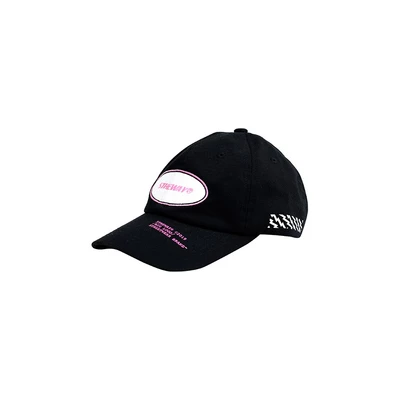 Mũ lưỡi trai 5THEWAY trong bộ sưu tập Oval Unstructure Washed Dad Cap màu đen