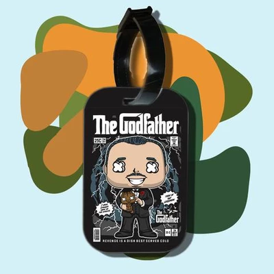 Thẻ hành lý cho túi xách balo du lịch in hình pop culture cartoon series - The Godfather (nhiều màu)