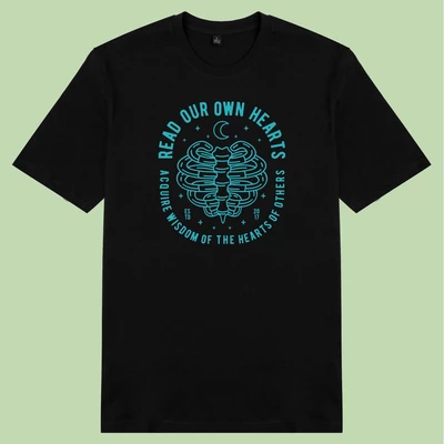 Áo thun tay ngắn unisex Chodole cho cả nam và nữ, chất liệu vải cotton in hình Read our own  heart