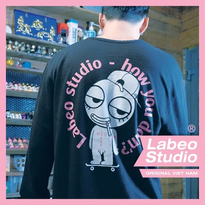 LB48 Áo phông, áo thun dài tay. How you doin. local brand Labeo