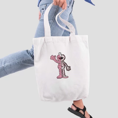 Túi vải tote bag của Chodole chất liệu túi canvas vải bố đẹp in hình độc đáo Half Skeleton - Elmo