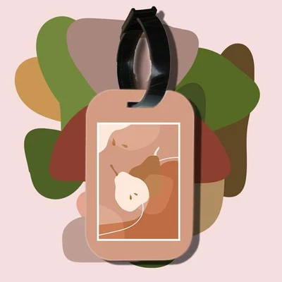 Thẻ hành lý chodole loại tag hành lý làm bằng gỗ ép cán nhựa cao cấp cho túi xách balo du lịch in hình abstract art pear