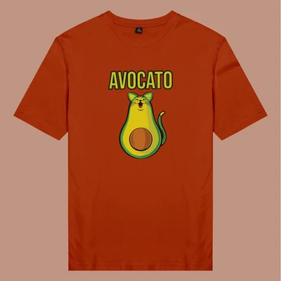 Áo thun ngắn tay unisex Chodole cho cả nam và nữ, chất liệu vải cotton in cotton in hình phim Cat Lover series - Avocato