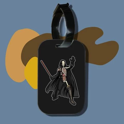 Thẻ hành lý cho túi xách balo du lịch in hình Half Skeleton - Darth Vader (nhiều màu)