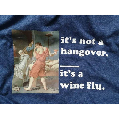 Áo thun unisex áo thun nam nữ cotton 100% in hình It's not a hangover (nhiều màu)