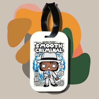 Thẻ hành lý cho túi xách balo du lịch in hình pop culture cartoon series - Michael Jackson Smooth Criminal (nhiều màu)