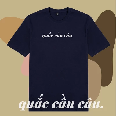 Áo thun tay ngắn unisex Chodole cho cả nam và nữ, chất liệu vải cotton in chữ ngôn ngữ Saigon Quắc cần câu (nhiều màu)