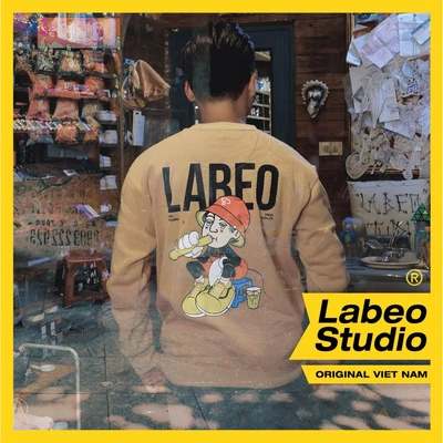 LB40 Áo sweater nỉ Mickey Trà đá local brand Labeo dáng rộng
