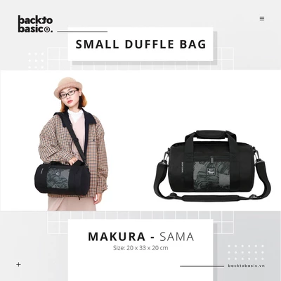 Túi trống thể thao du lịch chống nước size nhỏ Back To Basic - Makura Sama