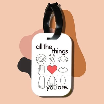 Thẻ hành lý cho túi xách balo du lịch in hình All the things you are (nhiều màu)