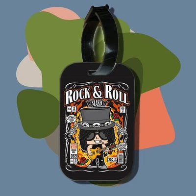 Thẻ hành lý cho túi xách balo du lịch in hình pop culture cartoon series - Rock n Roll Slash (nhiều màu)
