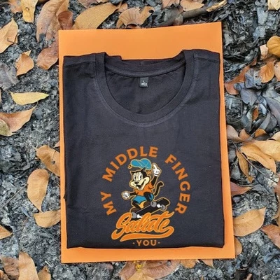 Áo thun tay ngắn unisex Chodole cho cả nam và nữ, chất liệu vải cotton in hình salute you (nhiều màu)