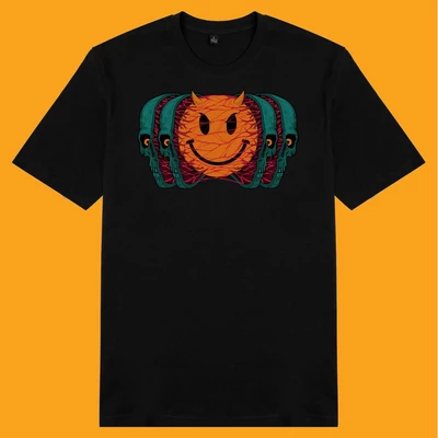 Áo thun tay ngắn unisex Chodole cho cả nam và nữ, chất liệu vải cotton in hình Devil Dope (nhiều màu)