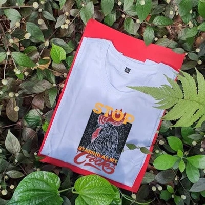 Áo thun tay ngắn unisex Chodole cho cả nam và nữ, vải cotton in hình Stop looking at my cock (nhiều màu)
