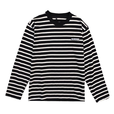 Áo thun sọc localbrand Basic THEBROTHERS tay dài form oversize Unisex