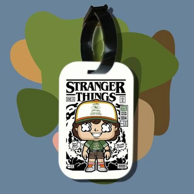 Thẻ hành lý cho túi xách balo du lịch in hình pop culture cartoon series - Stranger things (nhiều màu)