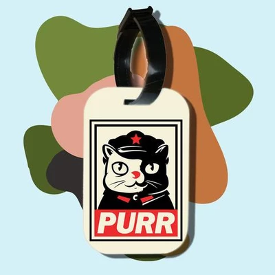Thẻ hành lý cho túi xách balo du lịch in hình Cat Lover series - Purr (nhiều màu)