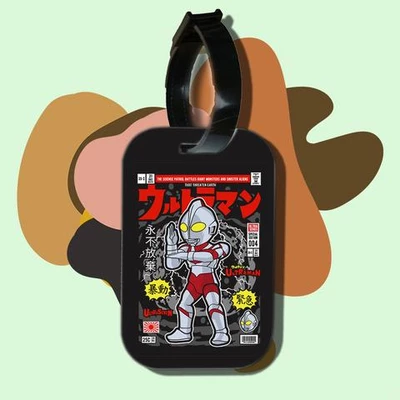 Thẻ hành lý cho túi xách balo du lịch in hình pop culture cartoon series - ultraman (nhiều màu)