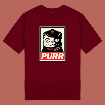 Áo thun tay ngắn unisex Chodole cho cả nam và nữ, chất liệu vải cotton in hình thú cưng Cat Lover series - Purr Meow