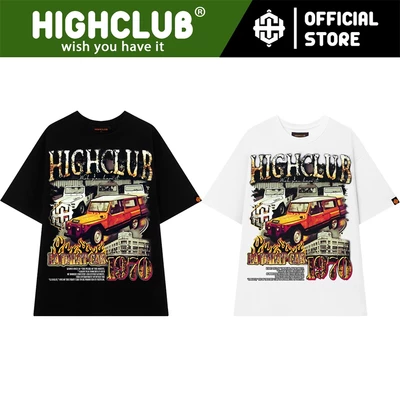 Áo Thun LA DALAT Tay Lỡ Unisex Nam/Nữ Đen/Trắng Cổ Tròn - HIGHCLUB Brand Chính Hãng