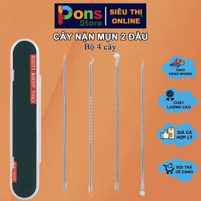 Cây nặn mụn 2 đầu (bộ 4 cây) - PON81