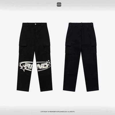 QUẦN KAKI REMINDER LOGO CARGO PANT BLACK