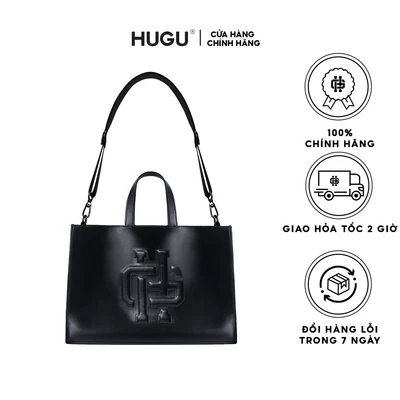 Túi xách da nam dáng shopping bag cao cấp du lịch kết hợp công sở Ankalen Leather brand HUGU form đứng cứng cáp