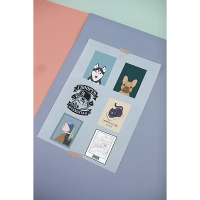 Set sticker ủi áo của Chodole dễ dàng ủi lên áo thun, quần jean, túi vải
