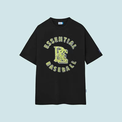 Local Brand Ree - Áo Thun Baseball Màu Đen