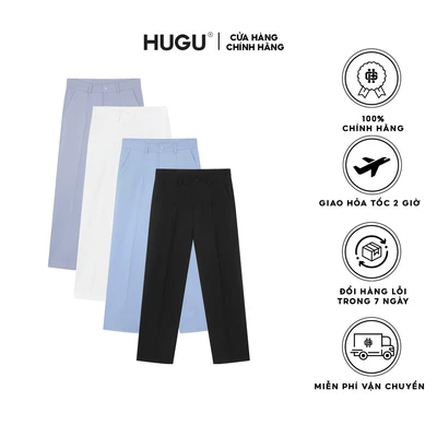 Quần tây âu nam ống suông cao cấp dáng hàn quốc HARAVAN local brand HUGU vải mềm mịn không bai xù