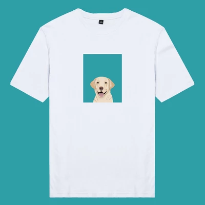 Áo thun ngắn tay unisex Chodole cho cả nam và nữ, chất liệu vải cotton in in hình Pet Lover - Golden Retriver