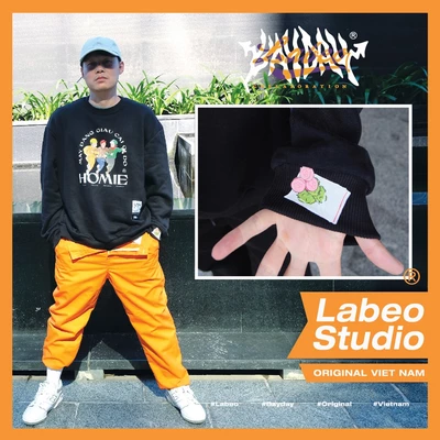 LB86 Áo nỉ sweater mày đang dấu cái gì đó homie local brand oversized Labeo studio