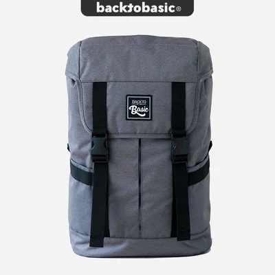 Balo thiết kế Back To Basic - KEIKEN GREY chống nước tốt, ngăn laptop chống sốc